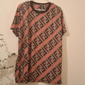 Fendi Zucca FF logo graphic tee shirt